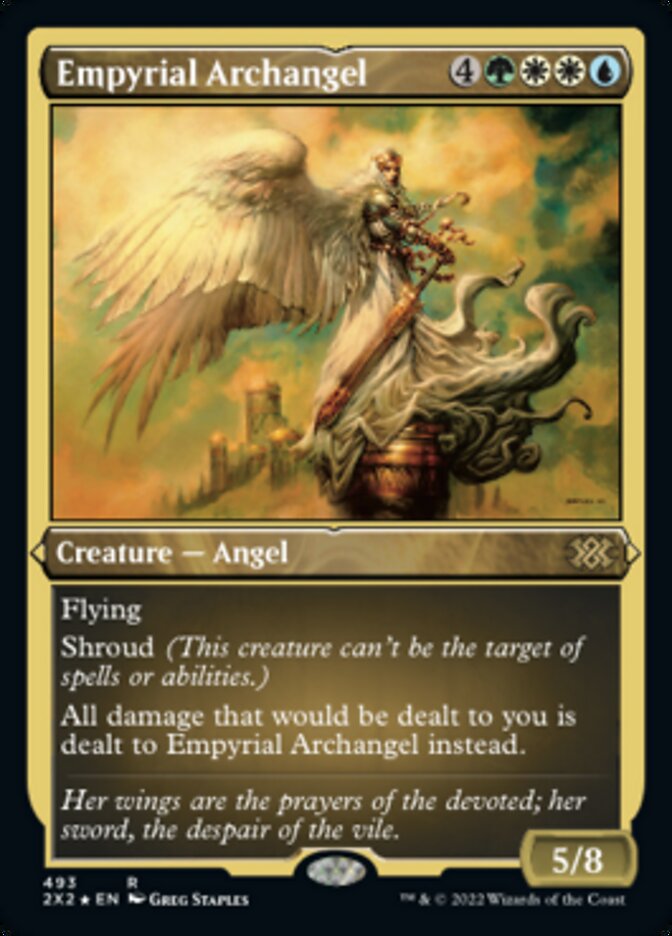 Empyrial Archangel (Foil Etched) [Double Masters 2022] MTG Single Magic: The Gathering    | Red Claw Gaming