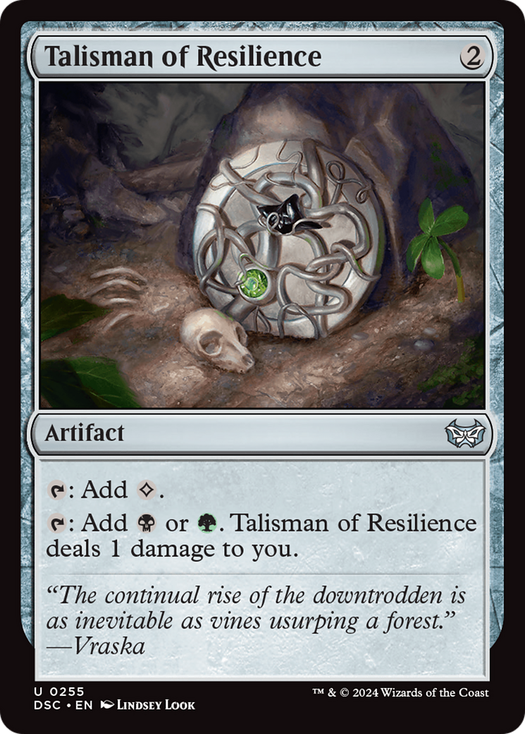 Talisman of Resilience [Duskmourn: House of Horror Commander] MTG Single Magic: The Gathering | Red Claw Gaming