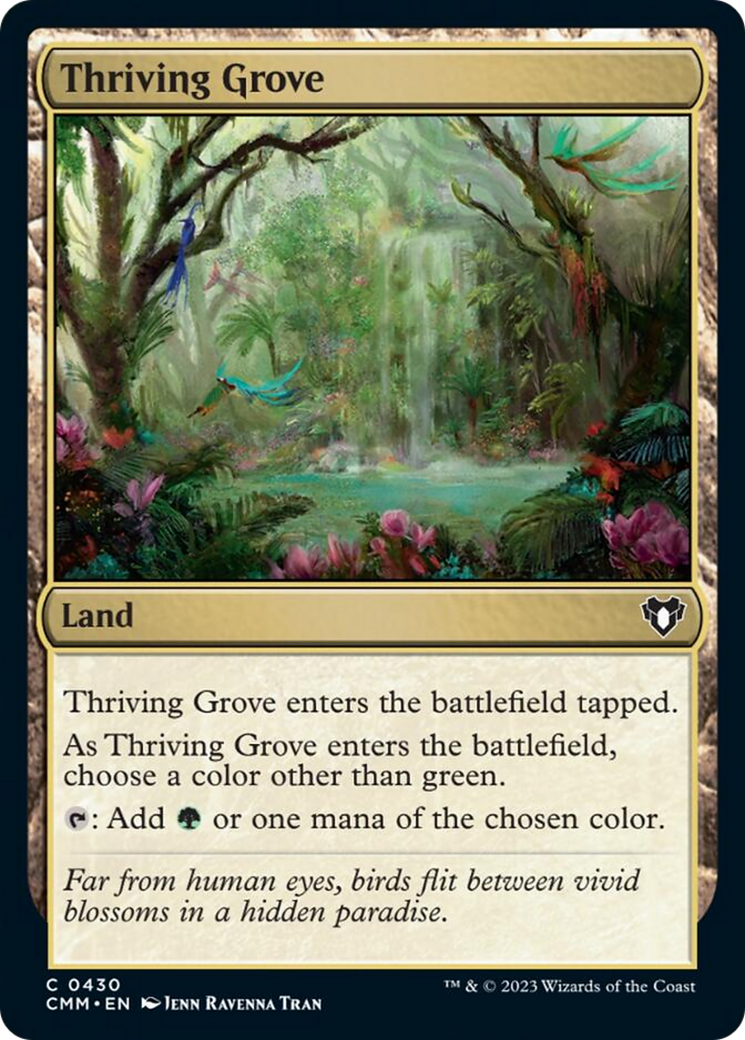 Thriving Grove [Commander Masters] MTG Single Magic: The Gathering    | Red Claw Gaming