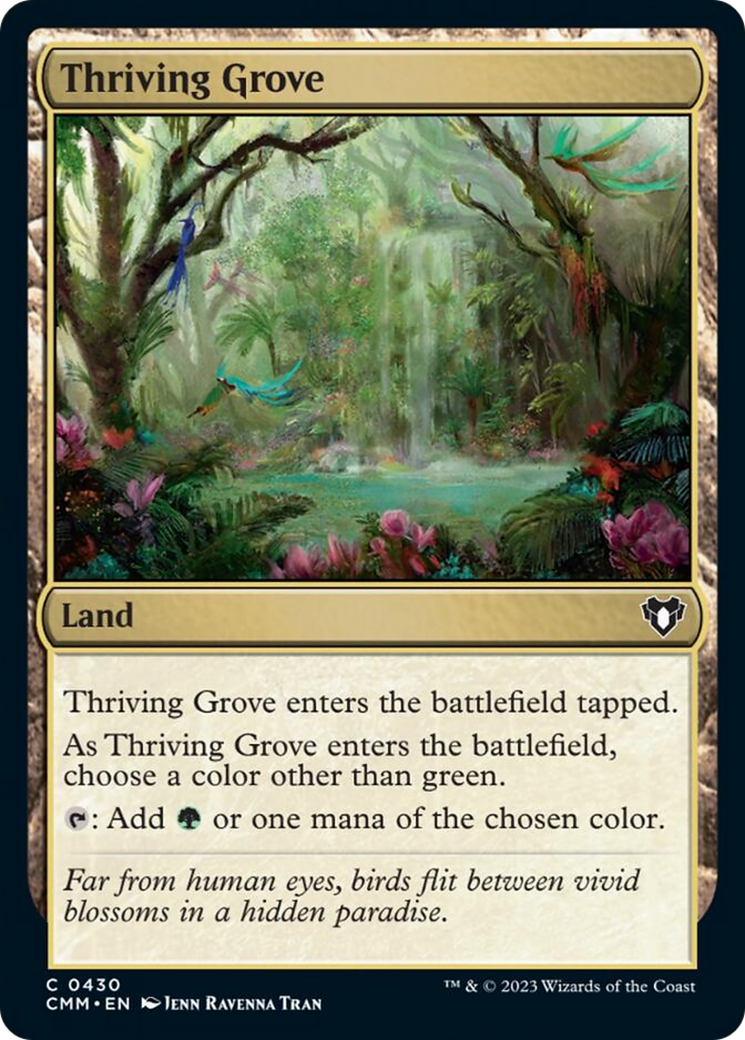 Thriving Grove [Commander Masters] MTG Single Magic: The Gathering | Red Claw Gaming