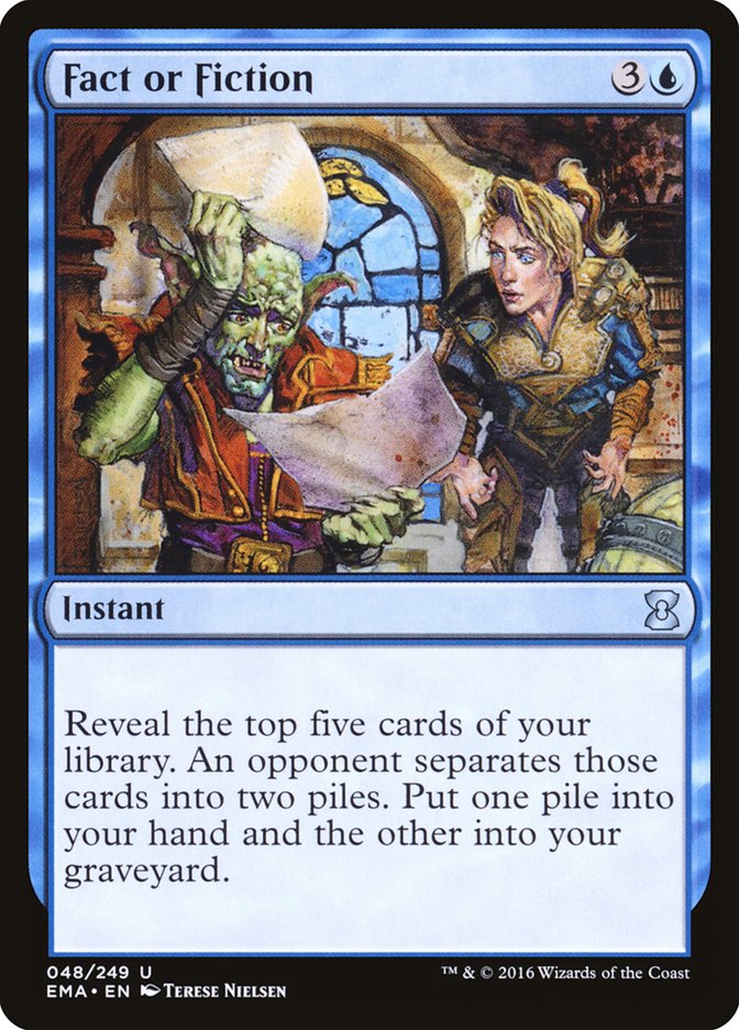 Fact or Fiction [Eternal Masters] MTG Single Magic: The Gathering | Red Claw Gaming