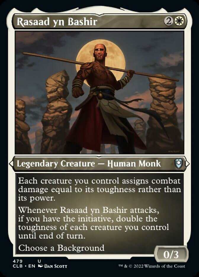 Rasaad yn Bashir (Foil Etched) [Commander Legends: Battle for Baldur's Gate] MTG Single Magic: The Gathering | Red Claw Gaming
