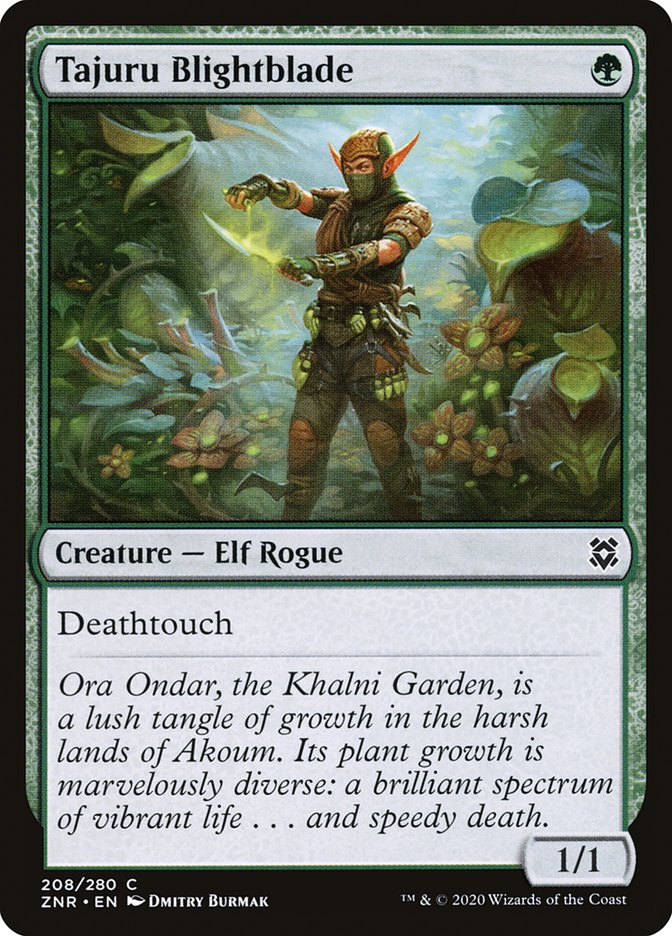 Tajuru Blightblade [Zendikar Rising] MTG Single Magic: The Gathering | Red Claw Gaming