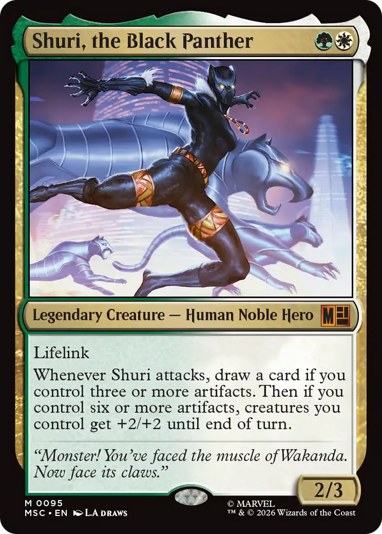 Shuri, the Black Panther [Marvel Super Heroes Commander] MTG Single Magic: The Gathering | Red Claw Gaming
