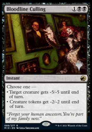 Bloodline Culling (Promo Pack) [Innistrad: Midnight Hunt Promos] MTG Single Magic: The Gathering | Red Claw Gaming