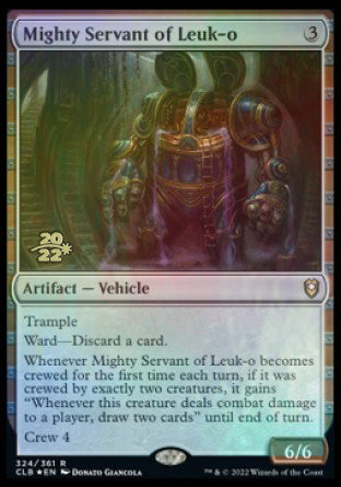 Mighty Servant of Leuk-o [Commander Legends: Battle for Baldur's Gate Prerelease Promos] MTG Single Magic: The Gathering | Red Claw Gaming