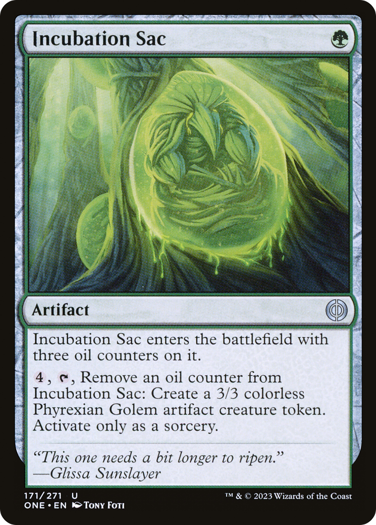 Incubation Sac [Phyrexia: All Will Be One] MTG Single Magic: The Gathering | Red Claw Gaming
