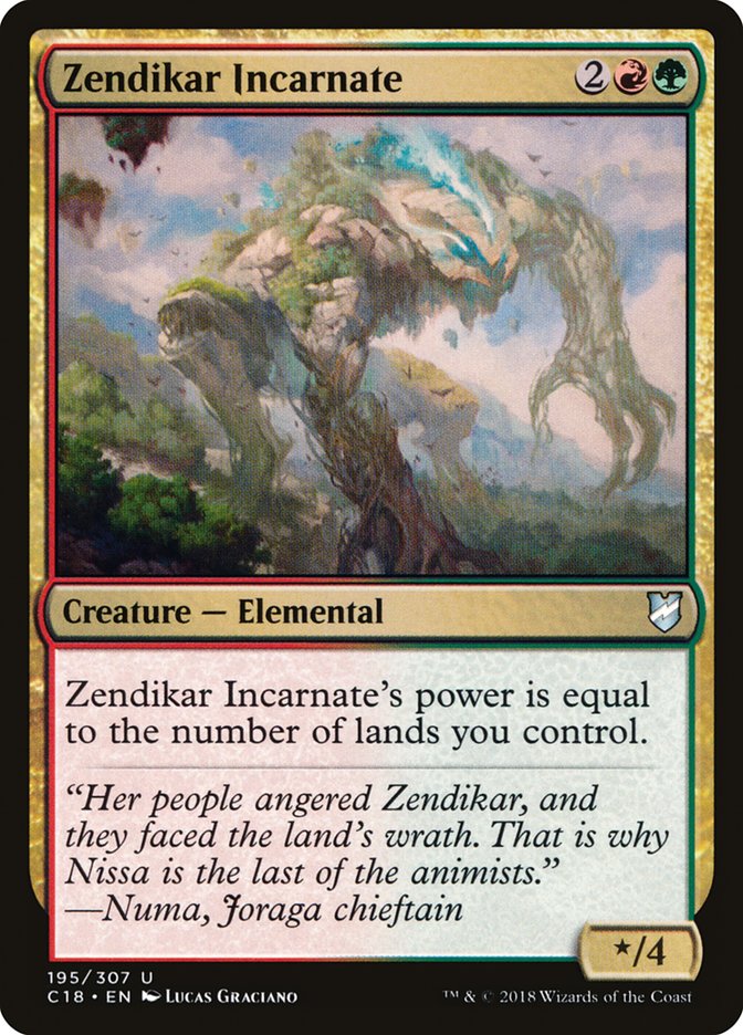 Zendikar Incarnate [Commander 2018] MTG Single Magic: The Gathering | Red Claw Gaming
