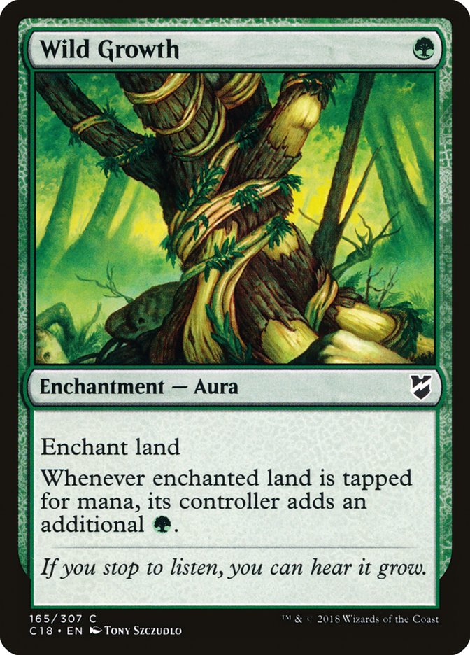 Wild Growth [Commander 2018] MTG Single Magic: The Gathering | Red Claw Gaming