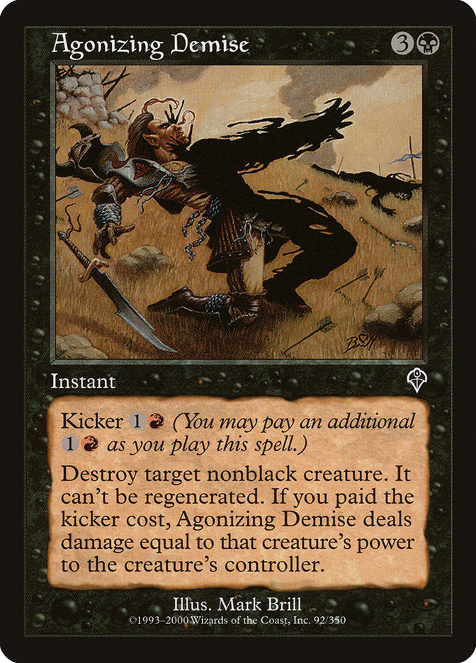 Agonizing Demise [Invasion] MTG Single Magic: The Gathering | Red Claw Gaming