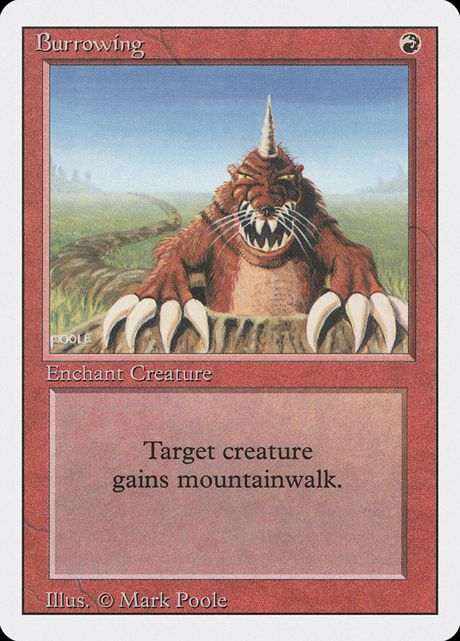 Burrowing [Revised Edition] MTG Single Magic: The Gathering | Red Claw Gaming