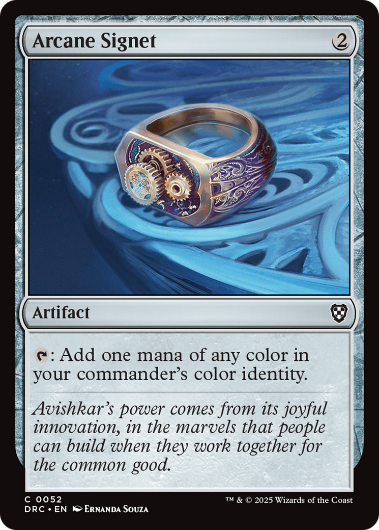 Arcane Signet (0052) [Aetherdrift Commander] MTG Single Magic: The Gathering | Red Claw Gaming