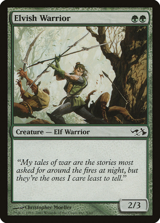 Elvish Warrior [Duel Decks: Elves vs. Goblins] MTG Single Magic: The Gathering | Red Claw Gaming