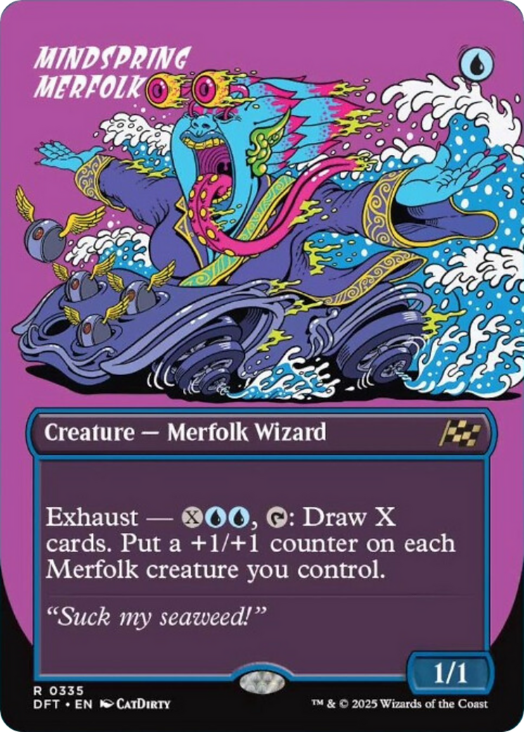 Mindspring Merfolk (Borderless) [Aetherdrift] MTG Single Magic: The Gathering | Red Claw Gaming