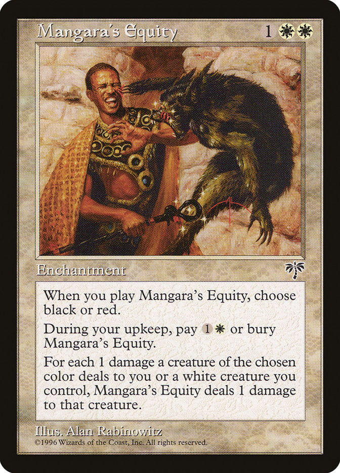 Mangara's Equity [Mirage] MTG Single Magic: The Gathering | Red Claw Gaming