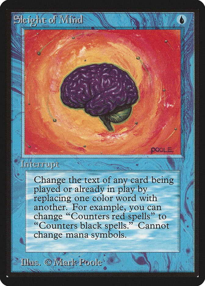 Sleight of Mind [Beta Edition] MTG Single Magic: The Gathering | Red Claw Gaming