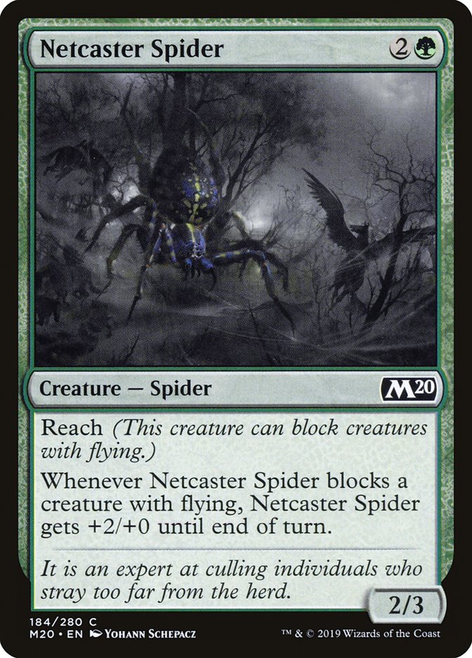 Netcaster Spider [Core Set 2020] MTG Single Magic: The Gathering | Red Claw Gaming