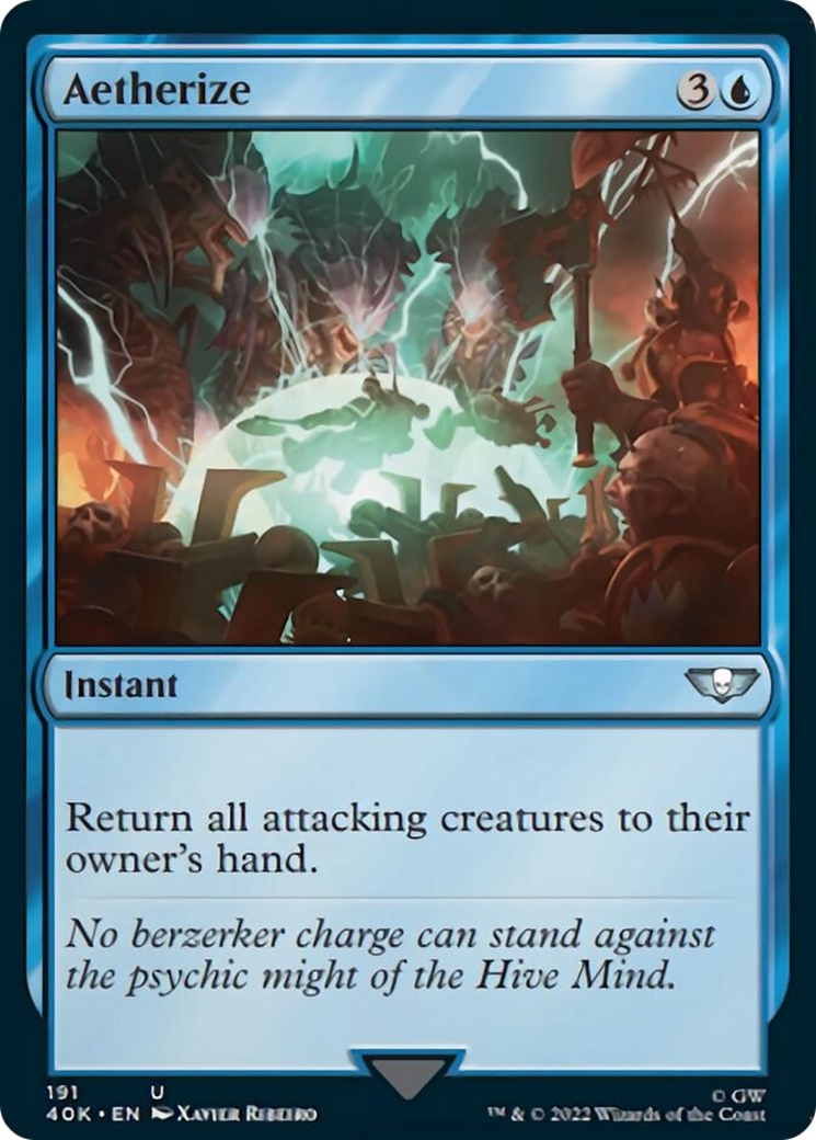 Aetherize (Surge Foil) [Warhammer 40,000] MTG Single Magic: The Gathering | Red Claw Gaming