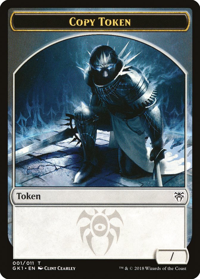 Copy // Horror Double-Sided Token [Guilds of Ravnica Guild Kit Tokens] MTG Single Magic: The Gathering | Red Claw Gaming