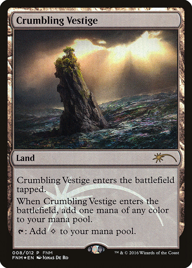 Crumbling Vestige [Friday Night Magic 2016] MTG Single Magic: The Gathering | Red Claw Gaming