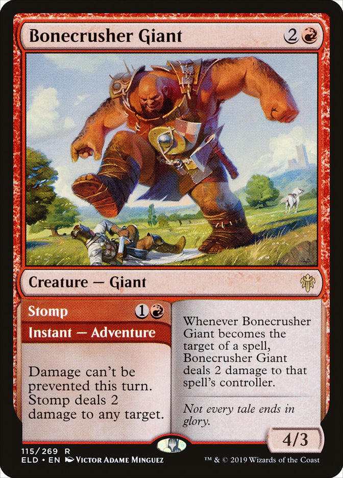 Bonecrusher Giant // Stomp [Throne of Eldraine] MTG Single Magic: The Gathering | Red Claw Gaming