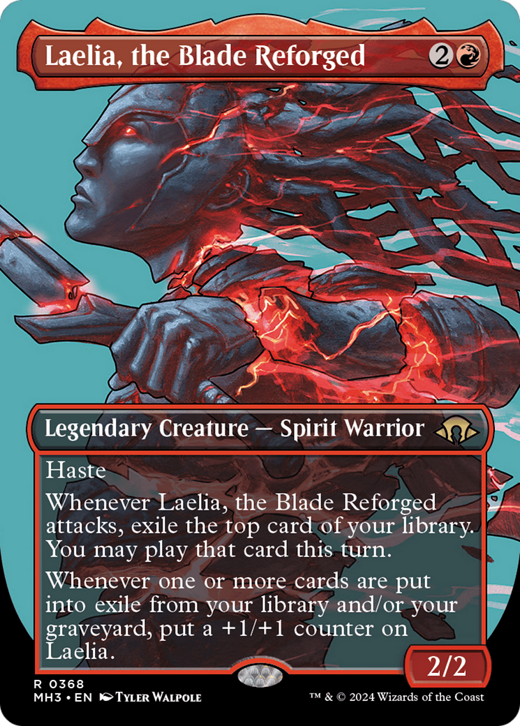 Laelia, the Blade Reforged (Borderless) [Modern Horizons 3] MTG Single Magic: The Gathering | Red Claw Gaming