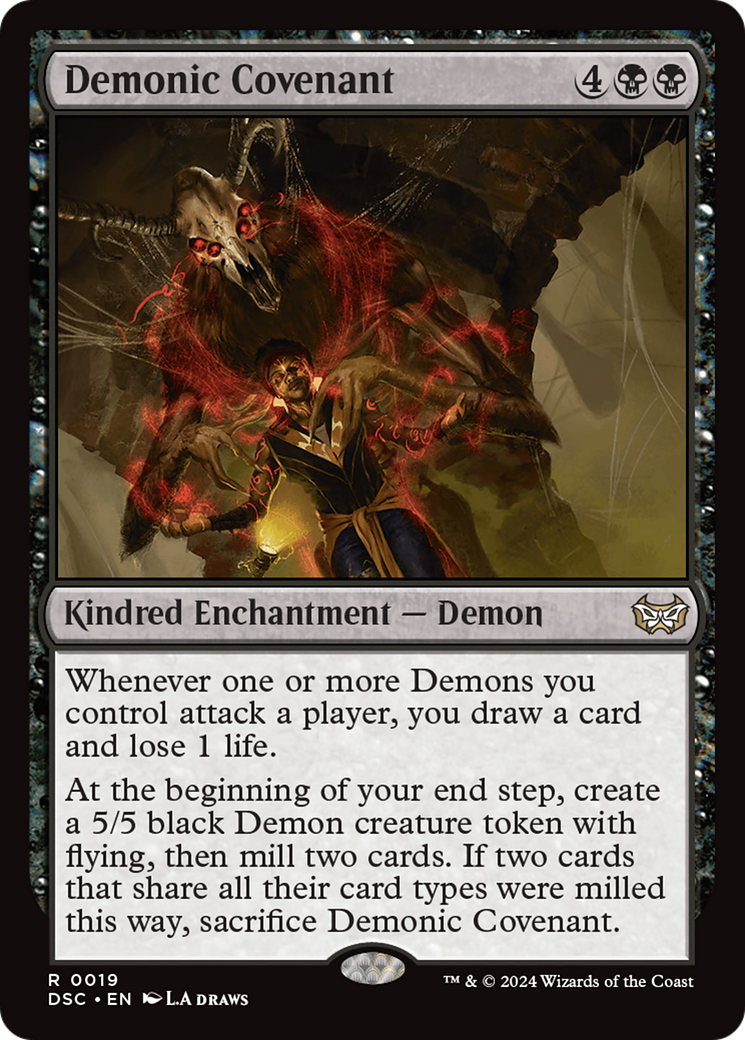 Demonic Covenant [Duskmourn: House of Horror Commander] MTG Single Magic: The Gathering | Red Claw Gaming