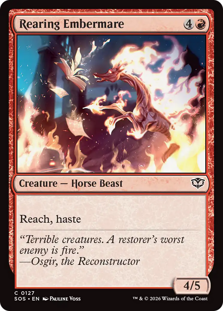 Rearing Embermare [Secrets of Strixhaven] MTG Single Magic: The Gathering | Red Claw Gaming