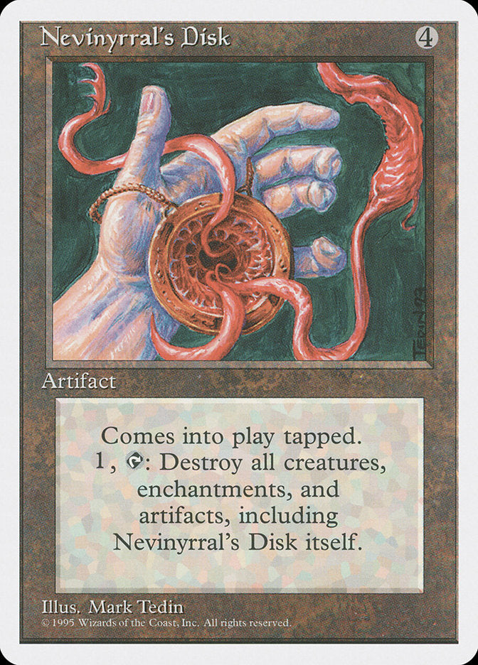 Nevinyrral's Disk [Fourth Edition] MTG Single Magic: The Gathering | Red Claw Gaming