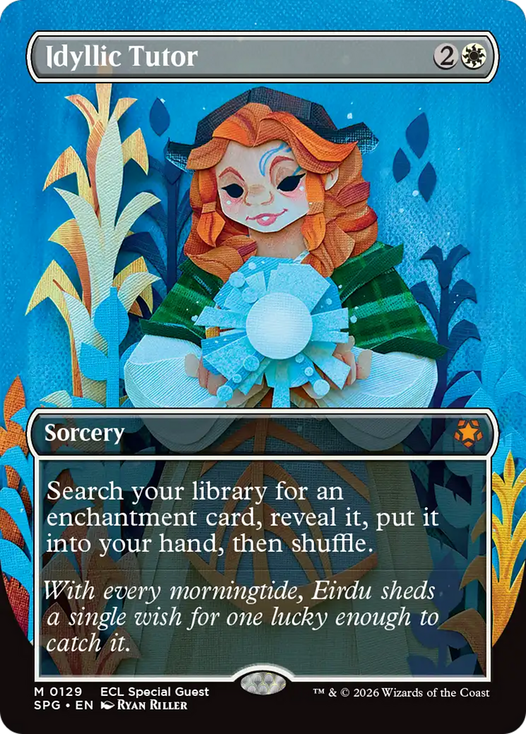 Idyllic Tutor (Borderless) [Lorwyn Eclipsed Special Guests] MTG Single Magic: The Gathering | Red Claw Gaming