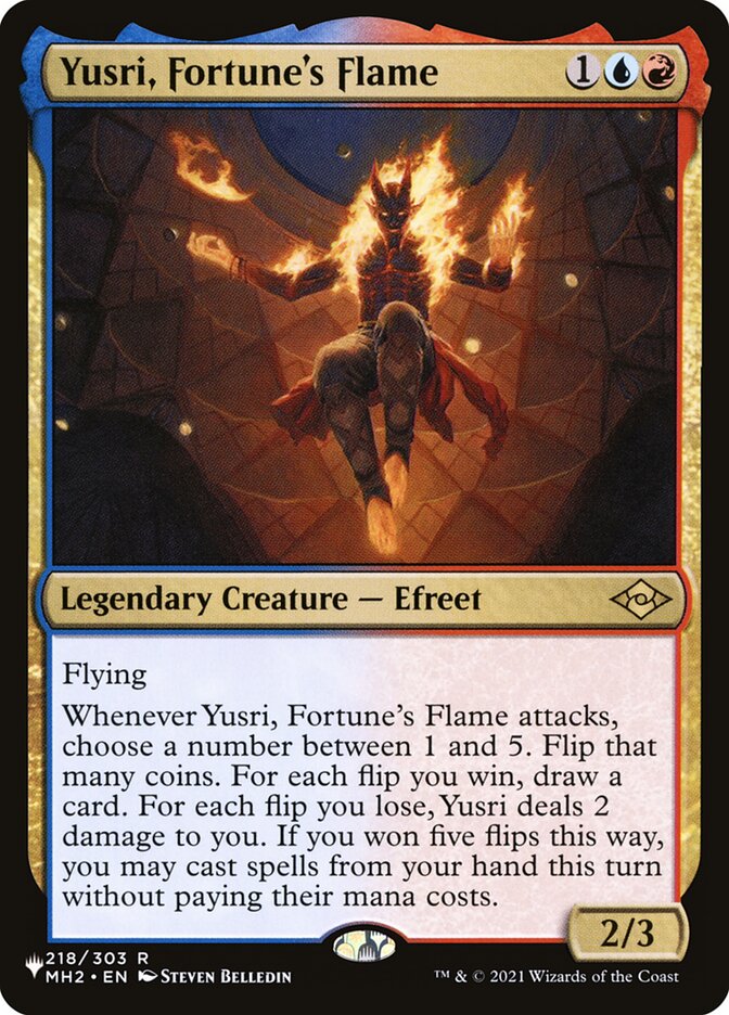 Yusri, Fortune's Flame [Secret Lair: Heads I Win, Tails You Lose] MTG Single Magic: The Gathering    | Red Claw Gaming