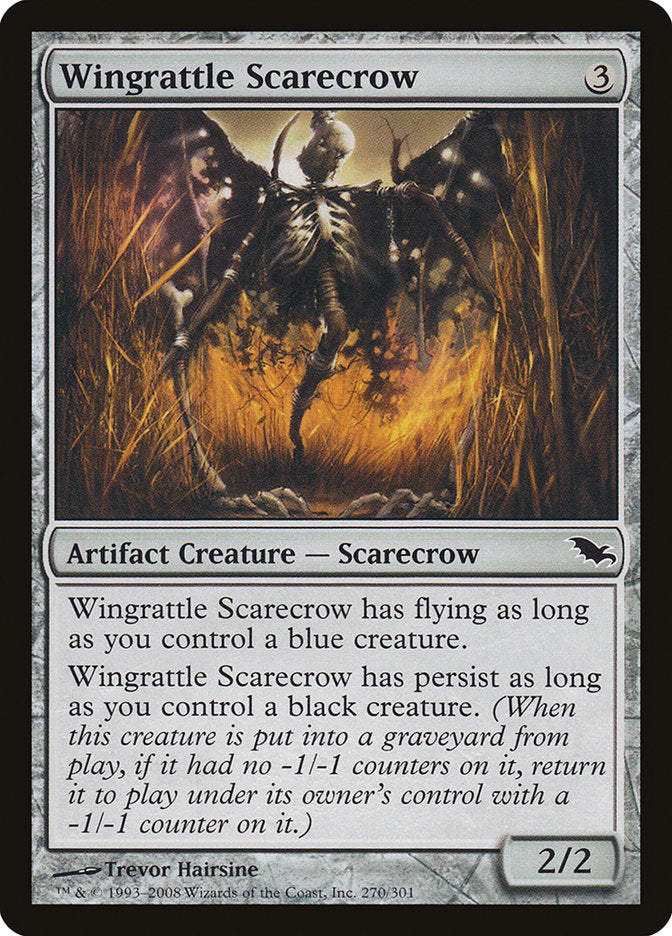 Wingrattle Scarecrow [Shadowmoor] MTG Single Magic: The Gathering | Red Claw Gaming