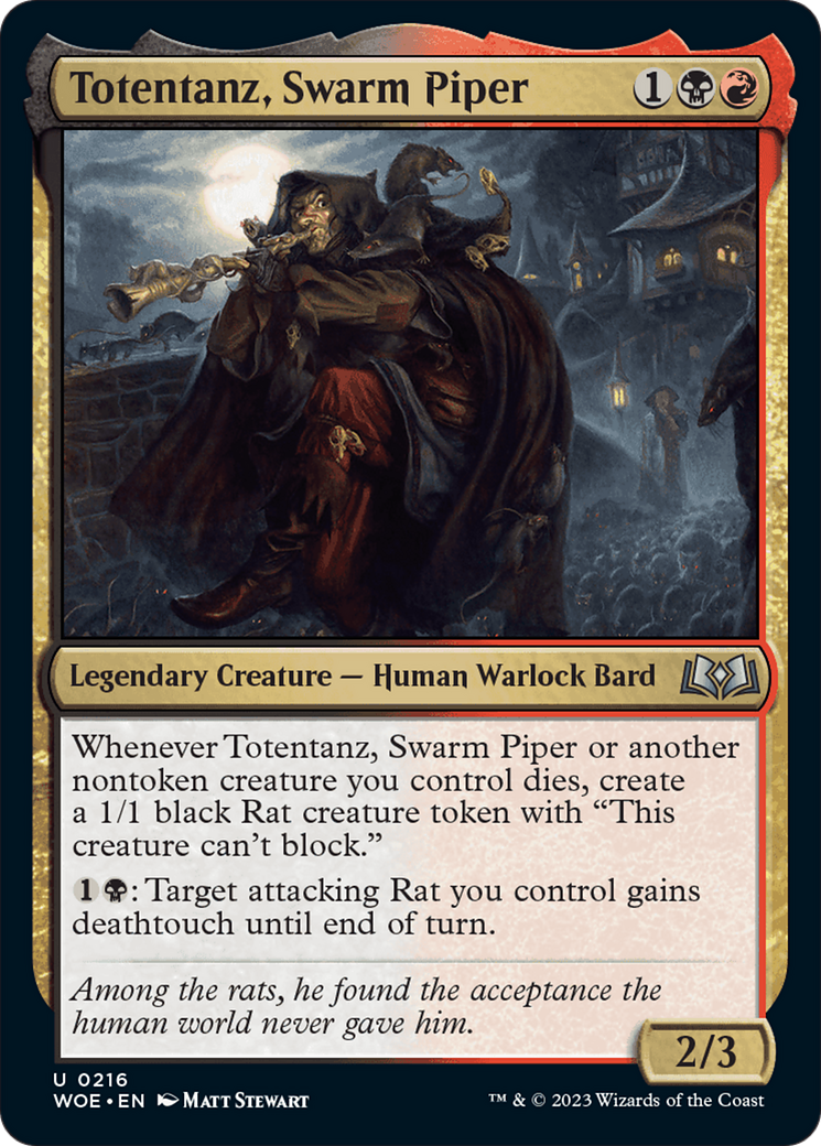 Totentanz, Swarm Piper [Wilds of Eldraine] MTG Single Magic: The Gathering    | Red Claw Gaming