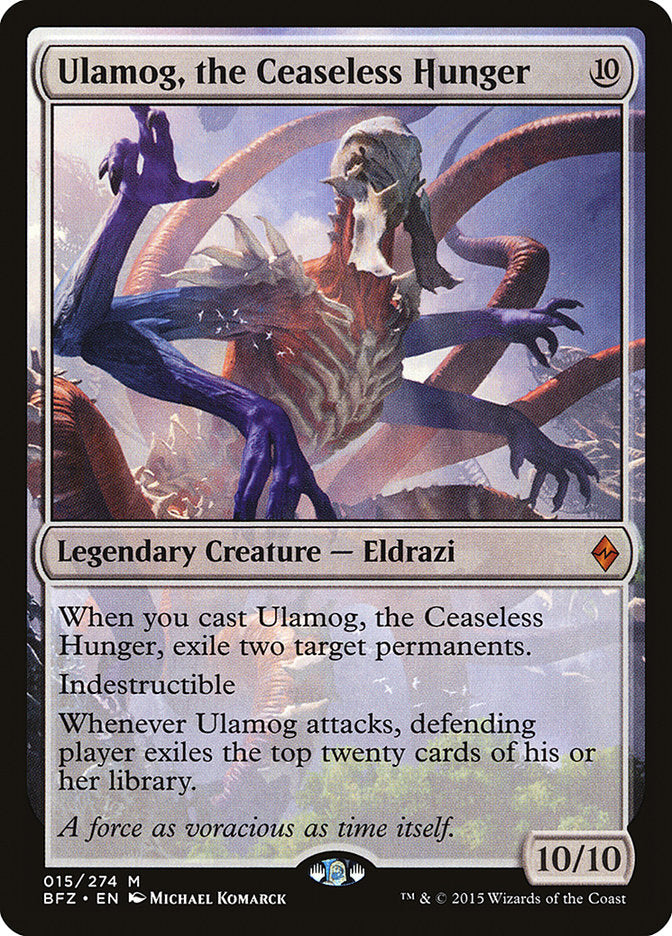 Ulamog, the Ceaseless Hunger [Battle for Zendikar] MTG Single Magic: The Gathering | Red Claw Gaming