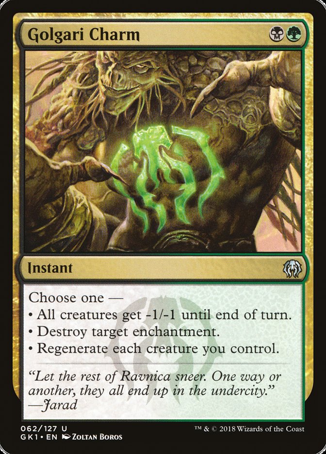 Golgari Charm [Guilds of Ravnica Guild Kit] MTG Single Magic: The Gathering | Red Claw Gaming