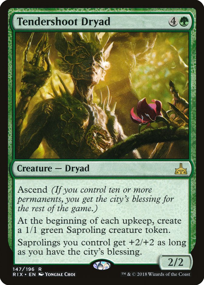 Tendershoot Dryad [Rivals of Ixalan] MTG Single Magic: The Gathering | Red Claw Gaming