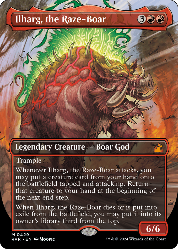 Ilharg, the Raze-Boar (Anime Borderless) [Ravnica Remastered] MTG Single Magic: The Gathering | Red Claw Gaming