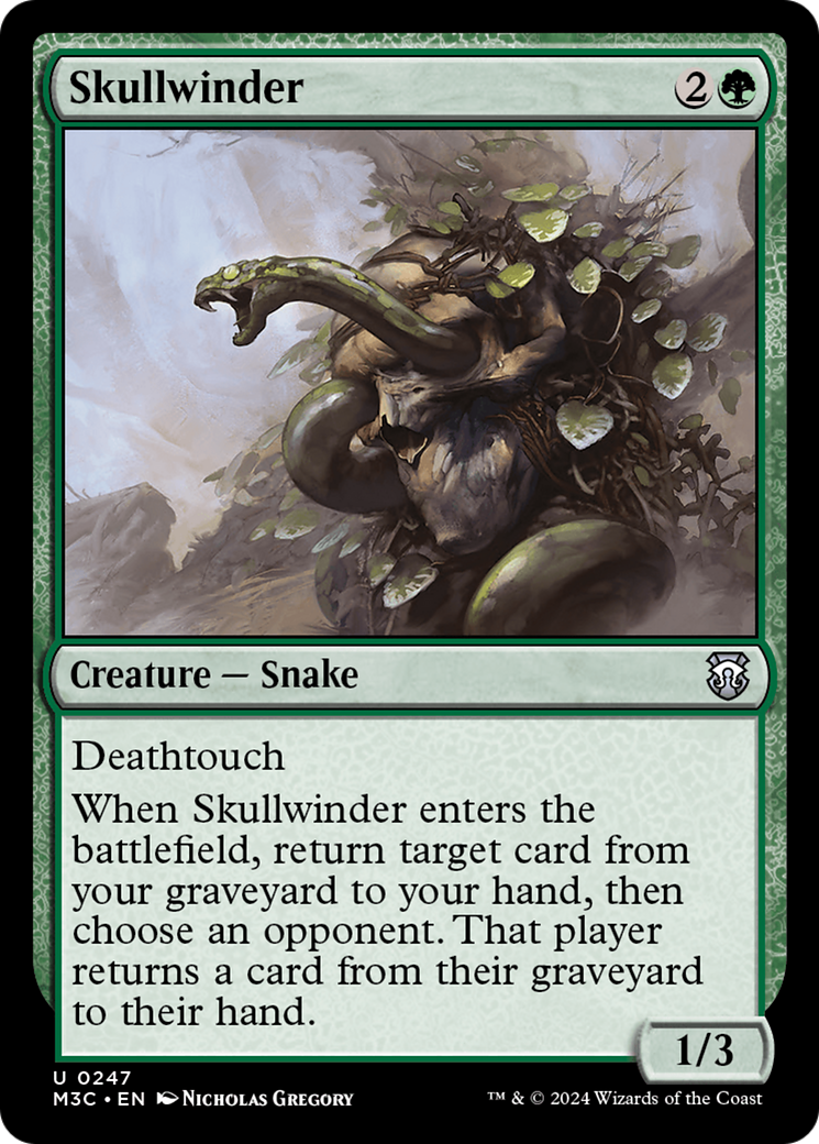 Skullwinder (Ripple Foil) [Modern Horizons 3 Commander] MTG Single Magic: The Gathering | Red Claw Gaming