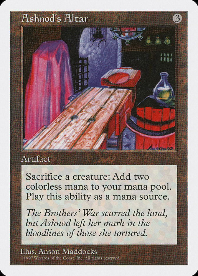 Ashnod's Altar [Fifth Edition] MTG Single Magic: The Gathering | Red Claw Gaming