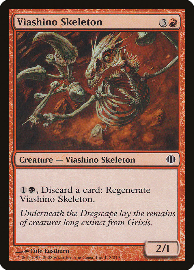 Viashino Skeleton [Shards of Alara] MTG Single Magic: The Gathering | Red Claw Gaming