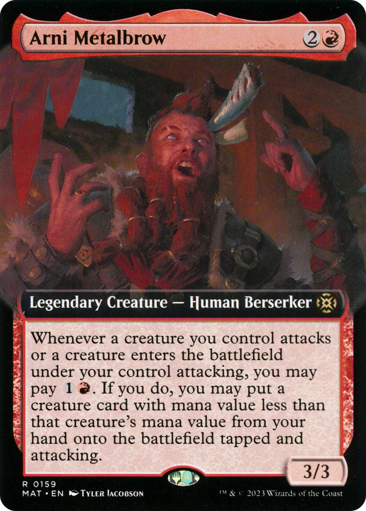 Arni Metalbrow (Extended Art) [March of the Machine: The Aftermath] MTG Single Magic: The Gathering | Red Claw Gaming