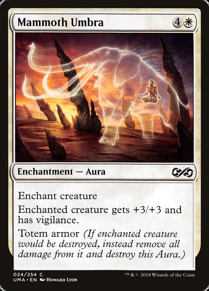 Mammoth Umbra [Ultimate Masters] MTG Single Magic: The Gathering | Red Claw Gaming