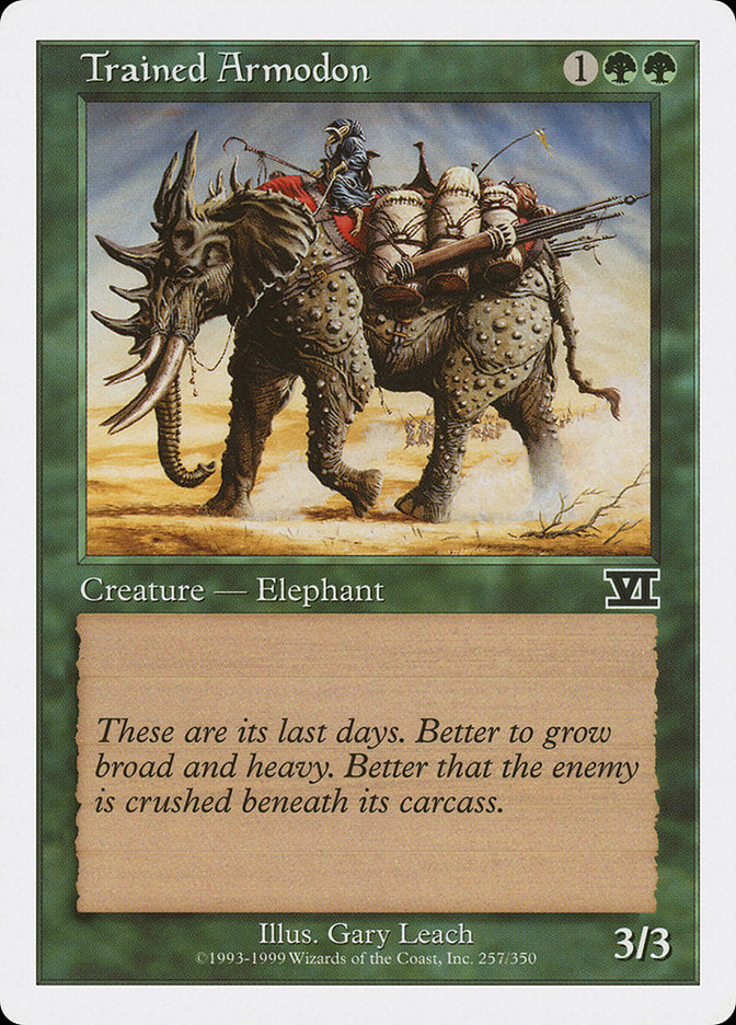 Trained Armodon [Classic Sixth Edition] MTG Single Magic: The Gathering | Red Claw Gaming