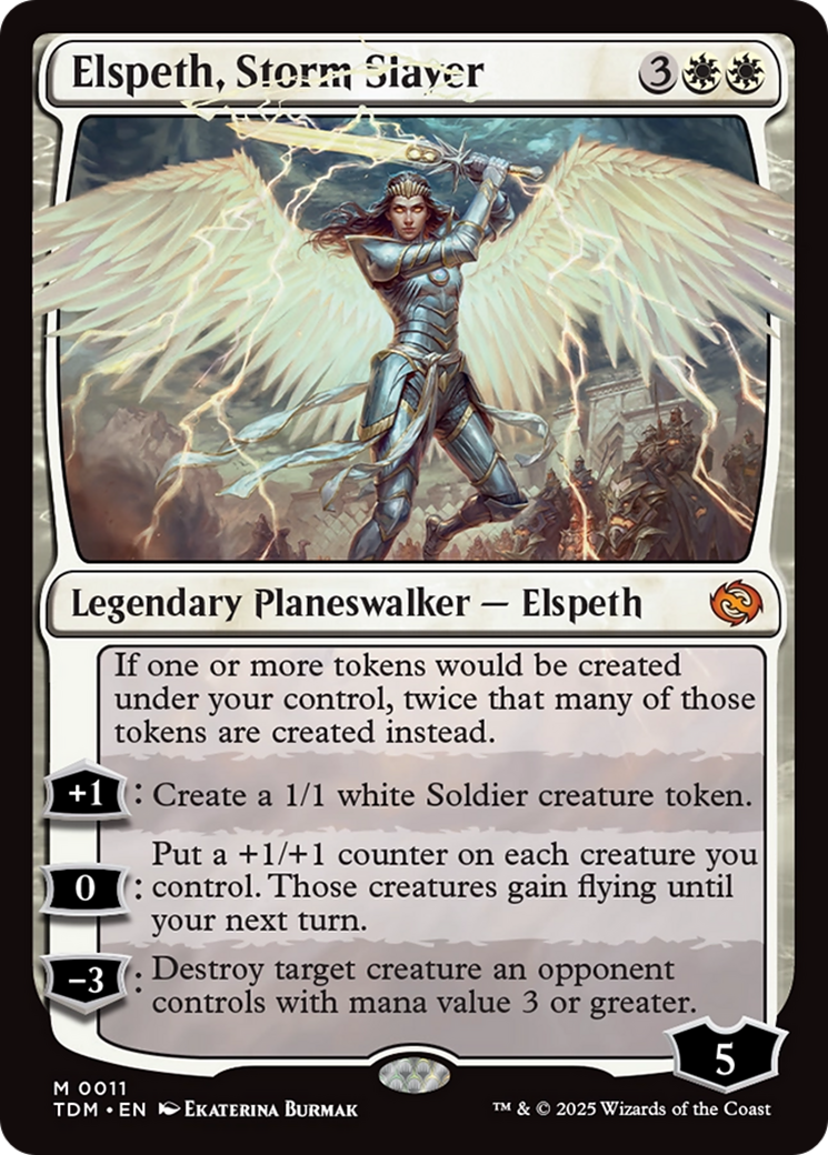 Elspeth, Storm Slayer [Tarkir: Dragonstorm] MTG Single Magic: The Gathering | Red Claw Gaming