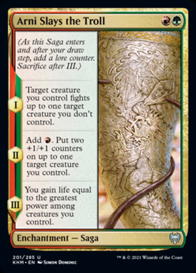 Arni Slays the Troll [Kaldheim] MTG Single Magic: The Gathering | Red Claw Gaming