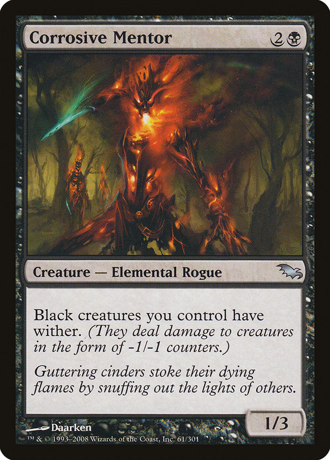 Corrosive Mentor [Shadowmoor] MTG Single Magic: The Gathering | Red Claw Gaming
