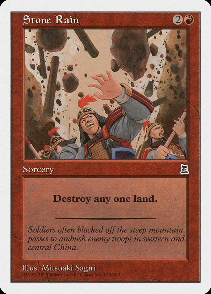 Stone Rain [Portal Three Kingdoms] MTG Single Magic: The Gathering | Red Claw Gaming