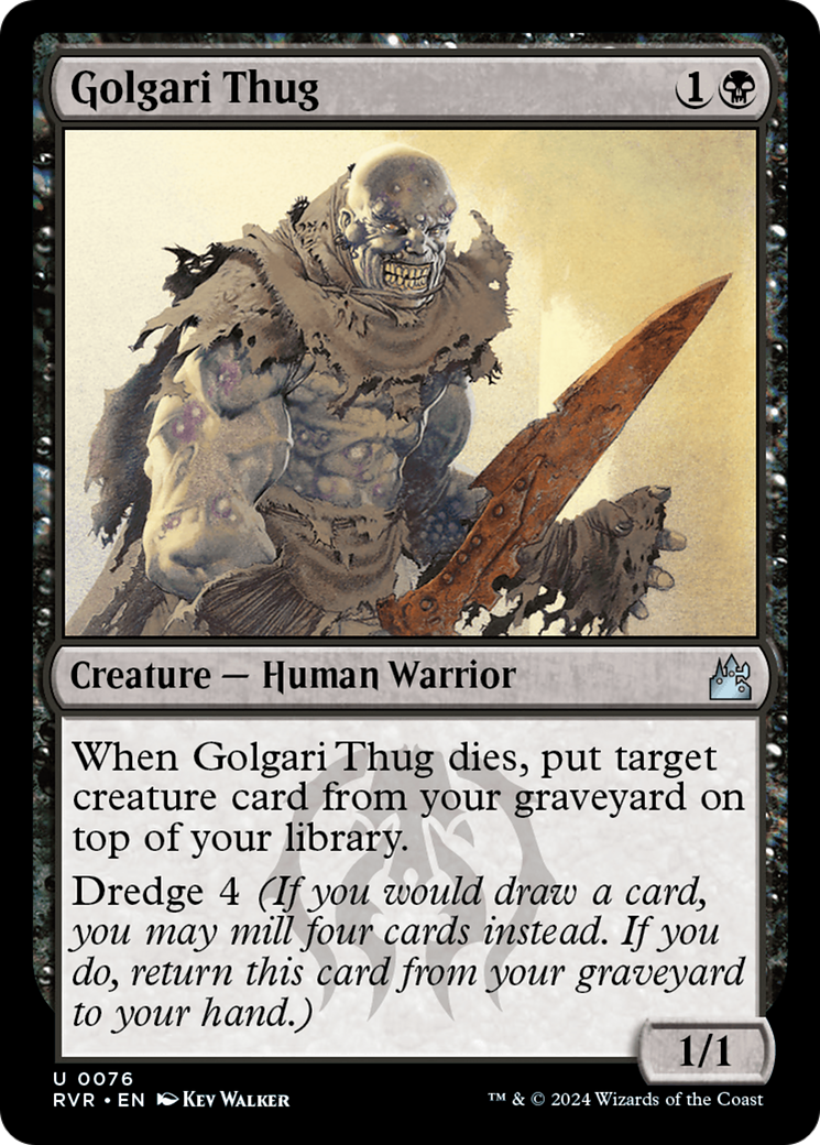 Golgari Thug [Ravnica Remastered] MTG Single Magic: The Gathering | Red Claw Gaming