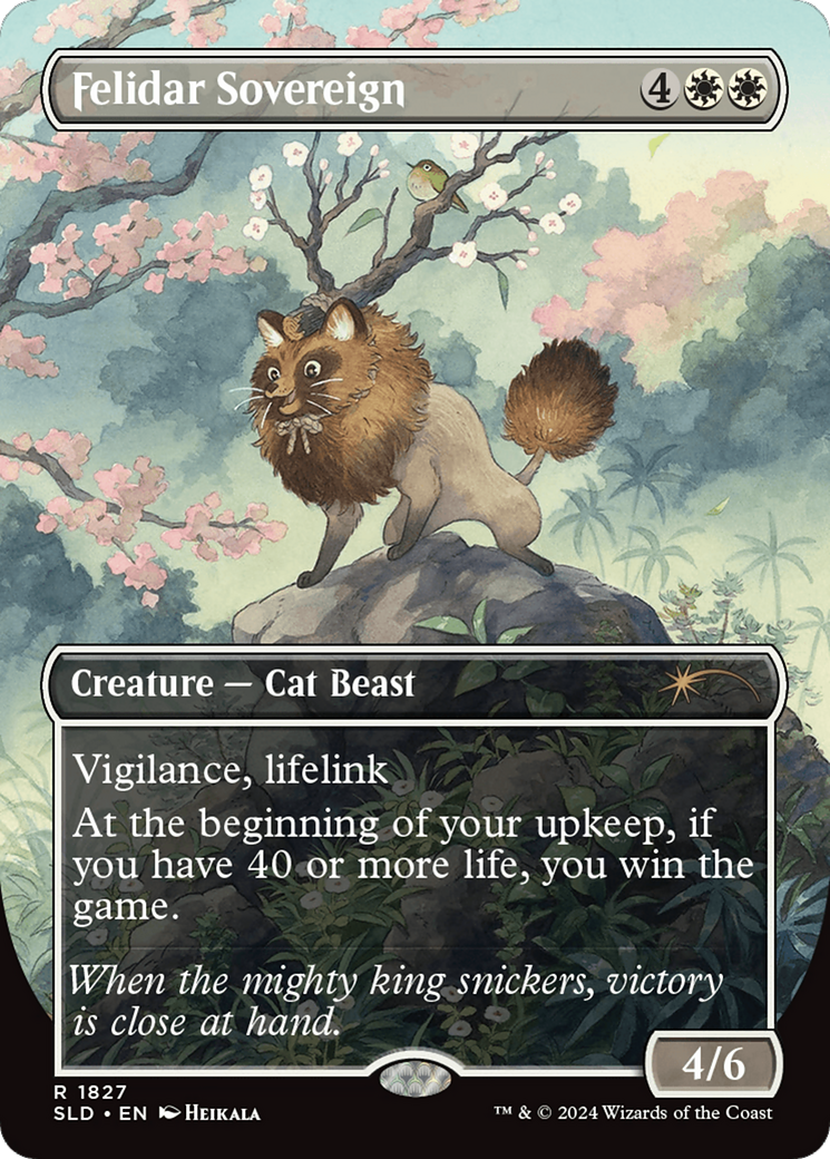 Felidar Sovereign (1827) (Rainbow Foil) [Secret Lair Drop Series] MTG Single Magic: The Gathering | Red Claw Gaming