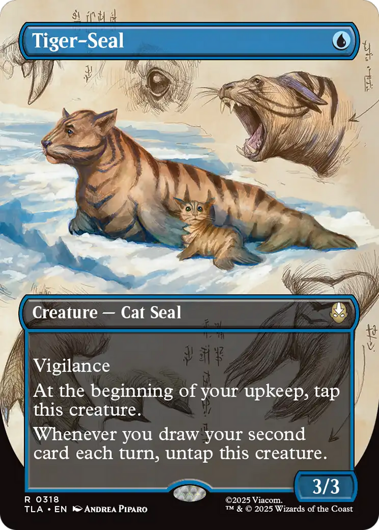 Tiger-Seal (Borderless) [Avatar: The Last Airbender] MTG Single Magic: The Gathering | Red Claw Gaming